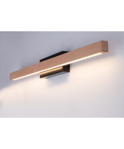 APPLIQUE ONLI "DORA" METALLO E LEGNO LED 80X5,6X8 CM